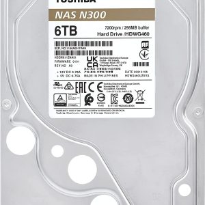 Toshiba 6TB N300 256MB Internal HDD Bulk
