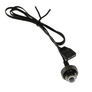 XSPC G1/4, 5V 3Pin aRGB LED Blank Plug - Black Chrome