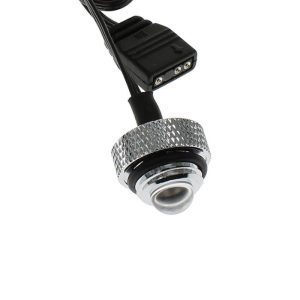 XSPC G1/4, 5V 3Pin aRGB LED Blank Plug - Chrome