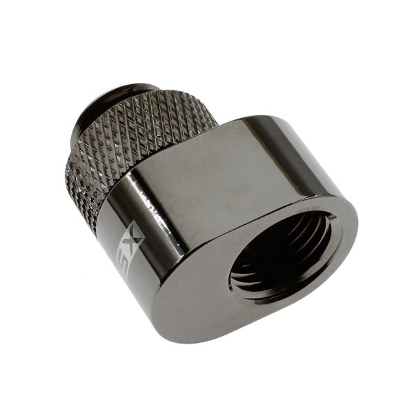XSPC G1/4 Rotary 7mm Offset adapter – Black Chrome