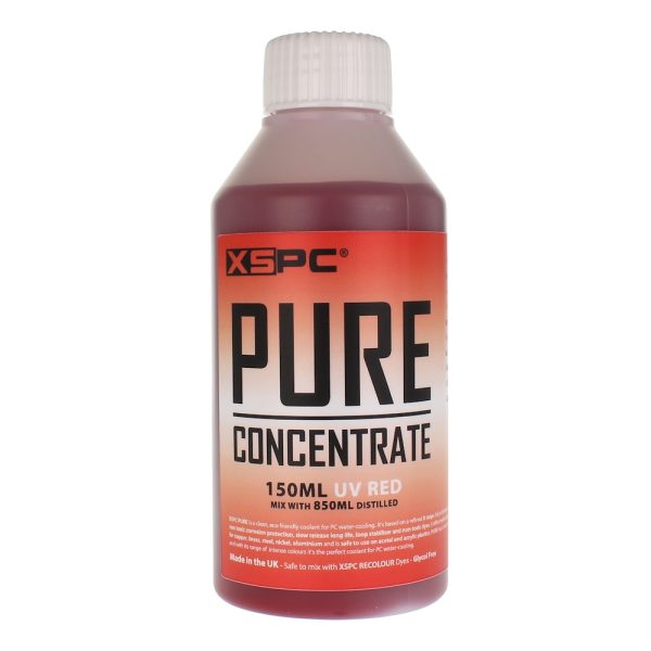 XSPC PURE Distilled Concentrate Coolant 150ml – UV Red