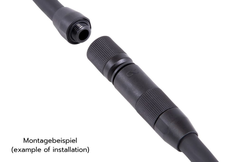 Alphacool ES quick release coupling set G1/4 IG/IG - PushIn Industry Version