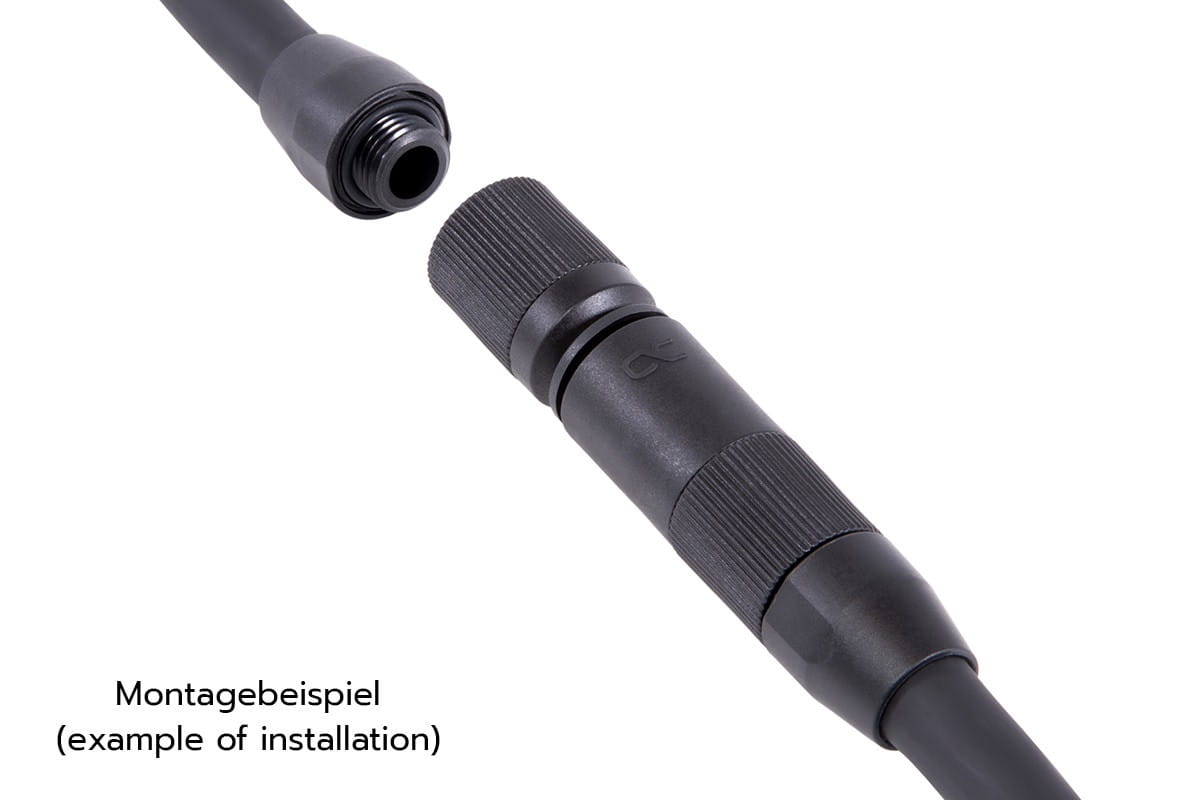 Alphacool ES quick release coupling set G1/4 IG/IG - PushIn Industry Version