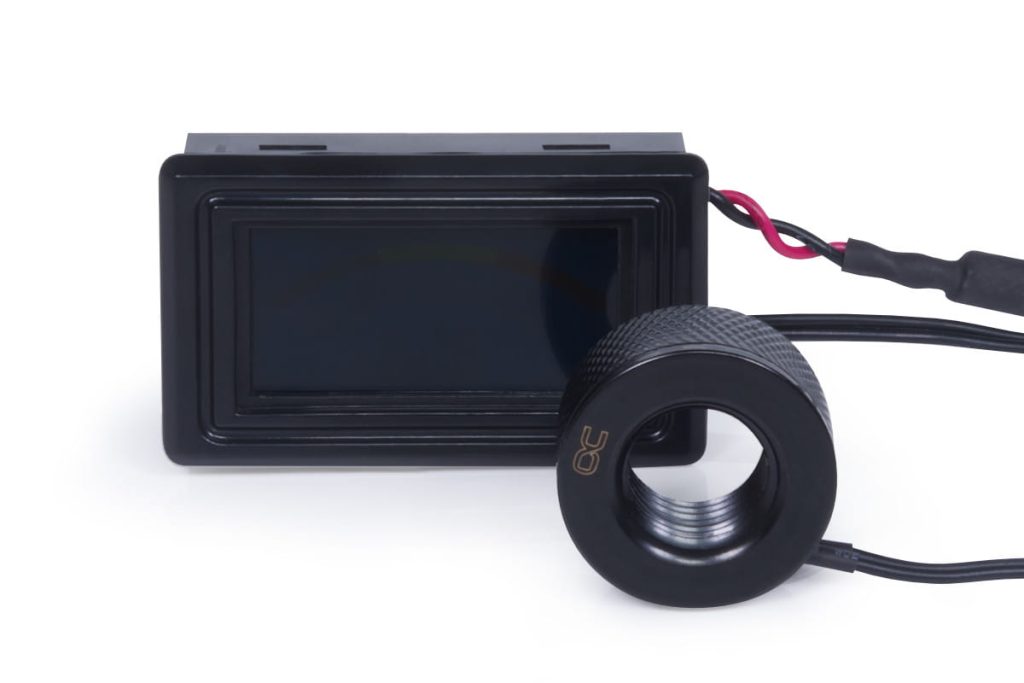 Alphacool Core temperature sensor G1/4 IG/IG with C/F display - Deep Black