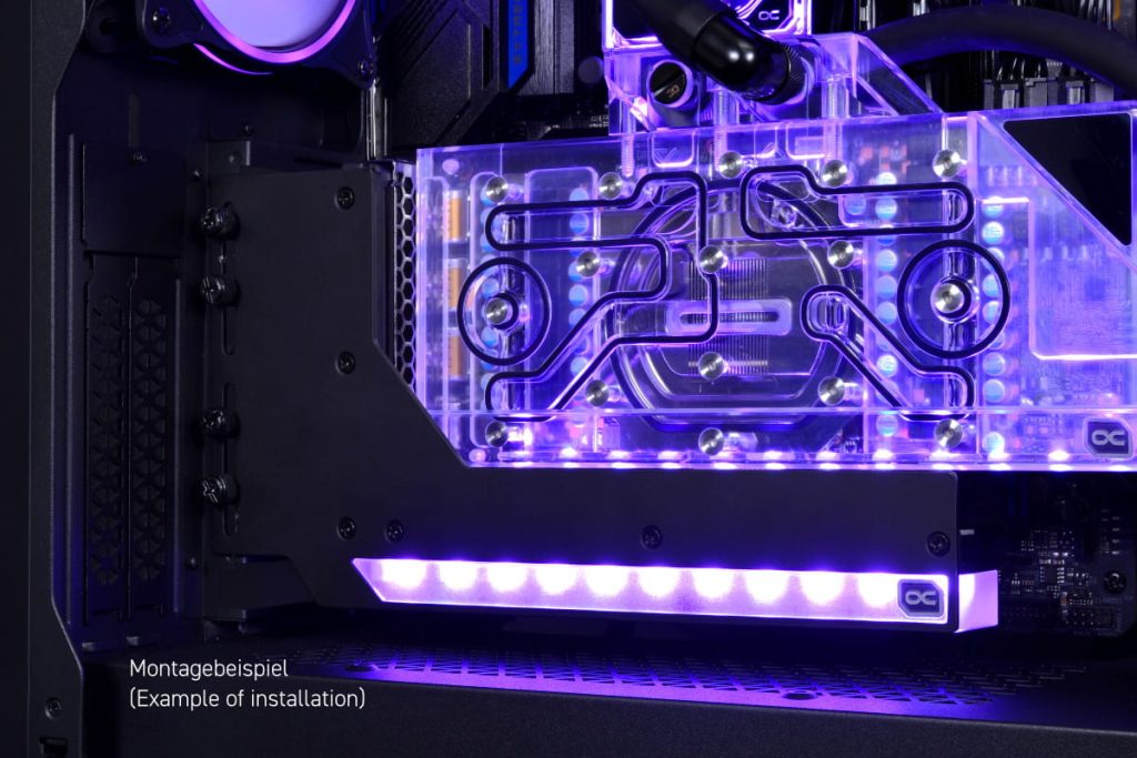 Alphacool Aurora Vertical GPU Mount with Riser Cable