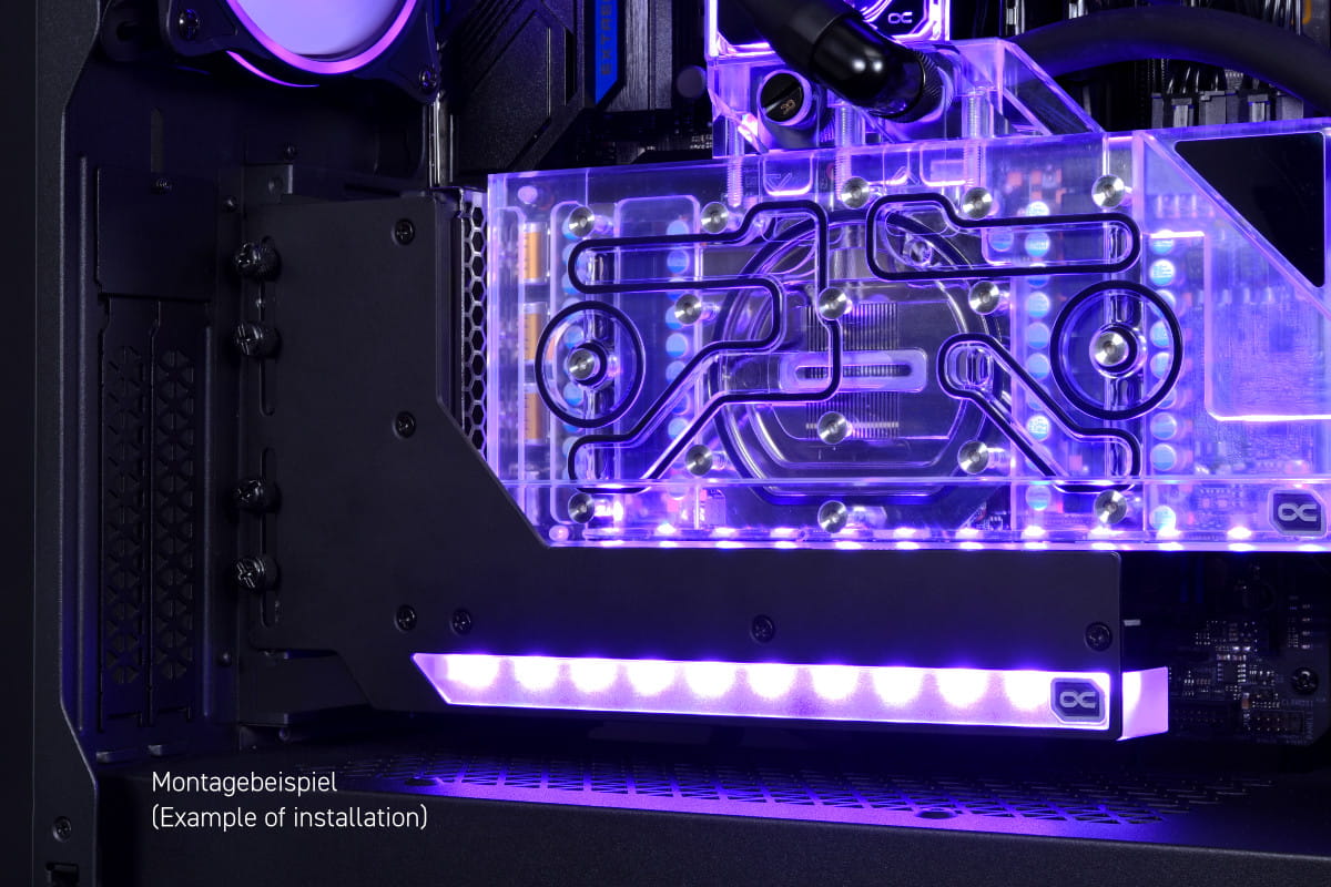Alphacool Aurora Vertical GPU Mount with Riser Cable