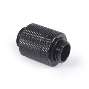 Alphacool ES D-Plug 20mm G1/4 AG to G1/4 AG - Deep Black