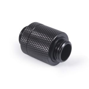 Alphacool ES D-Plug 20mm G1/4 AG to G1/4 AG - Deep Black