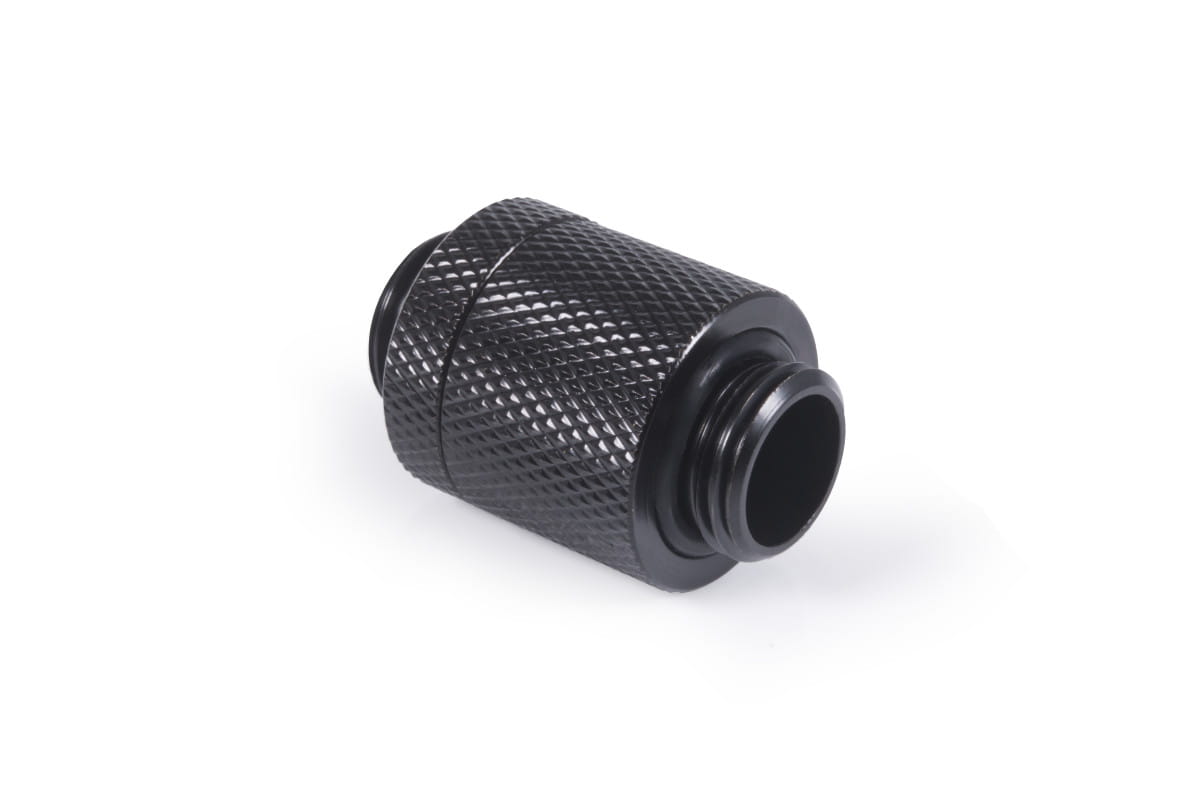Alphacool ES D-Plug 20mm G1/4 AG to G1/4 AG - Deep Black