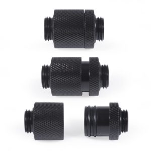 Alphacool ES D-Plug 20mm G1/4 AG to G1/4 AG - Deep Black