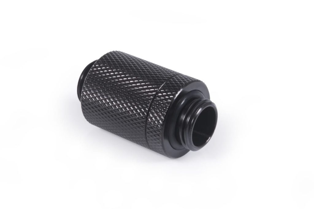 Alphacool ES D-Plug 25.5mm G1/4 AG to G1/4 AG - Deep Black