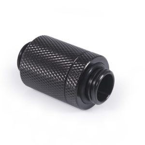 Alphacool ES D-Plug 25.5mm G1/4 AG to G1/4 AG - Deep Black