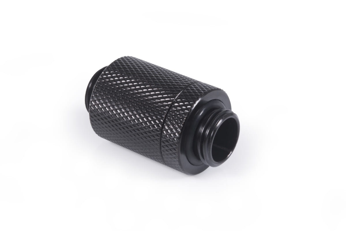 Alphacool ES D-Plug 25.5mm G1/4 AG to G1/4 AG - Deep Black