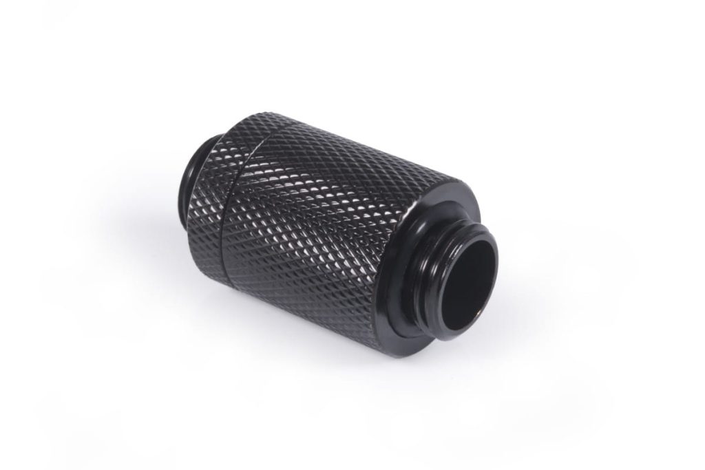 Alphacool ES D-Plug 25.5mm G1/4 AG to G1/4 AG - Deep Black