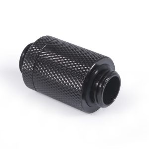 Alphacool ES D-Plug 25.5mm G1/4 AG to G1/4 AG - Deep Black