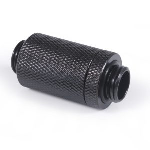 Alphacool ES D-Plug 31.5mm G1/4 AG to G1/4 AG - Deep Black : image 1