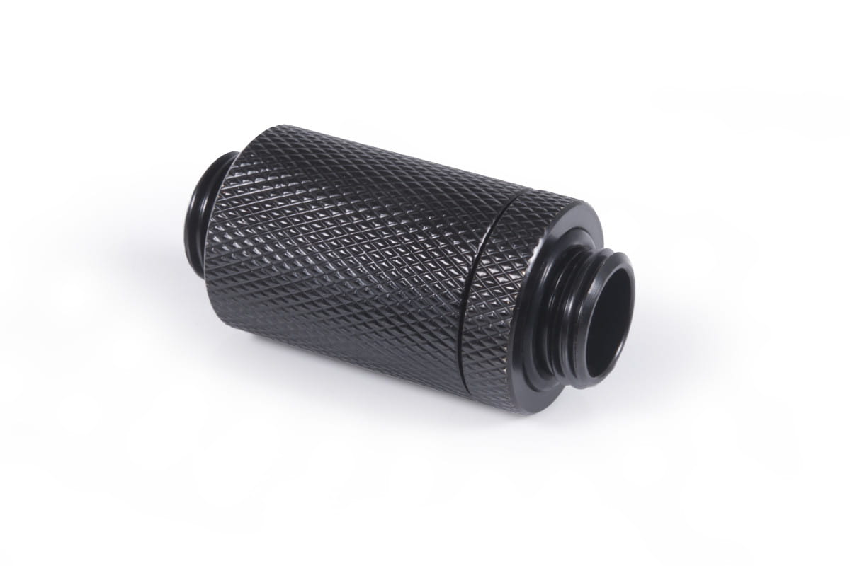 Alphacool ES D-Plug 31.5mm G1/4 AG to G1/4 AG - Deep Black : image 1