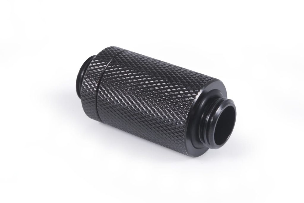 Alphacool ES D-Plug 31.5mm G1/4 AG to G1/4 AG - Deep Black : image 2