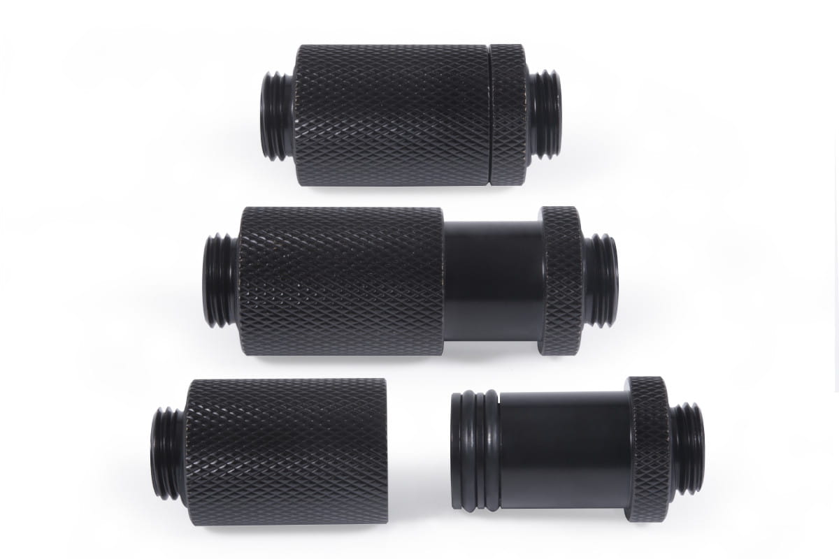 Alphacool ES D-Plug 31.5mm G1/4 AG to G1/4 AG - Deep Black : image 3