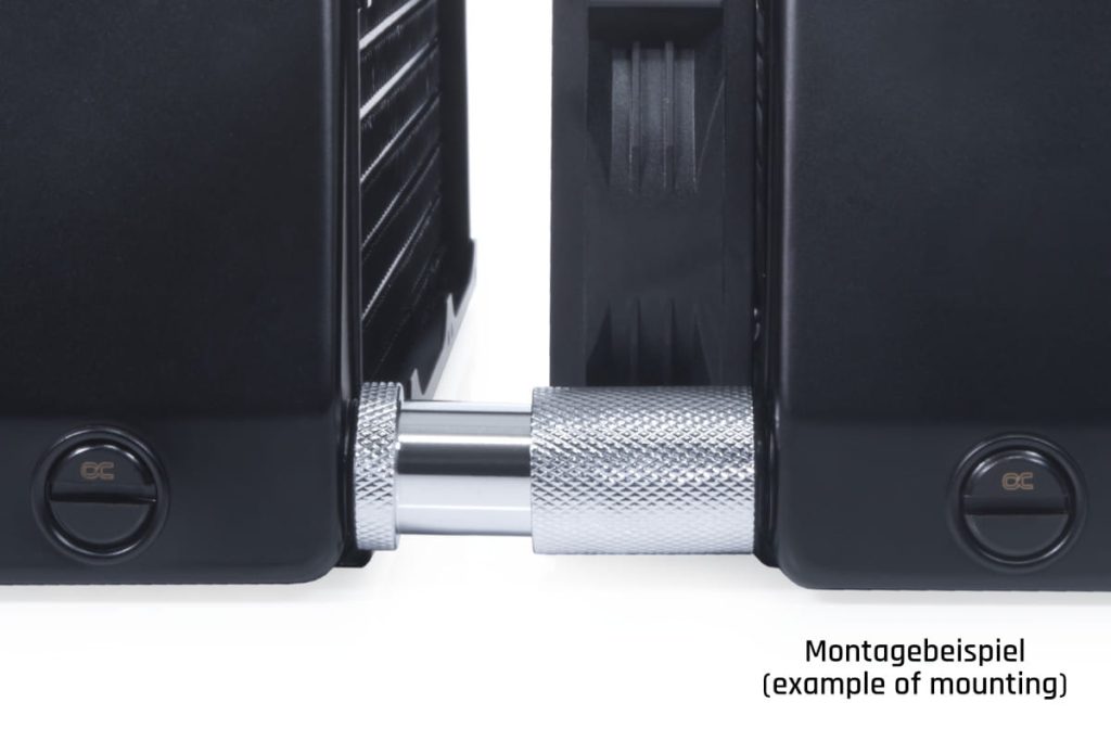 Alphacool ES D-Plug 31.5mm G1/4 AG to G1/4 AG - Deep Black : image 4