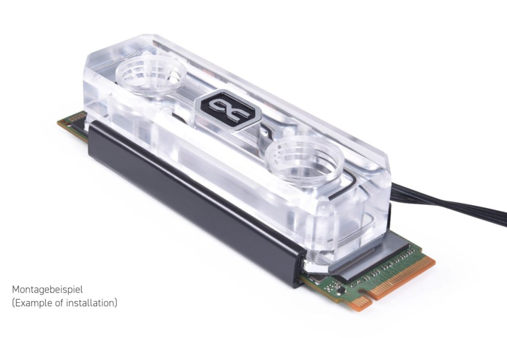 Alphacool HDX Apex Acrylic aRGB M.2 2280 SSD Cooler