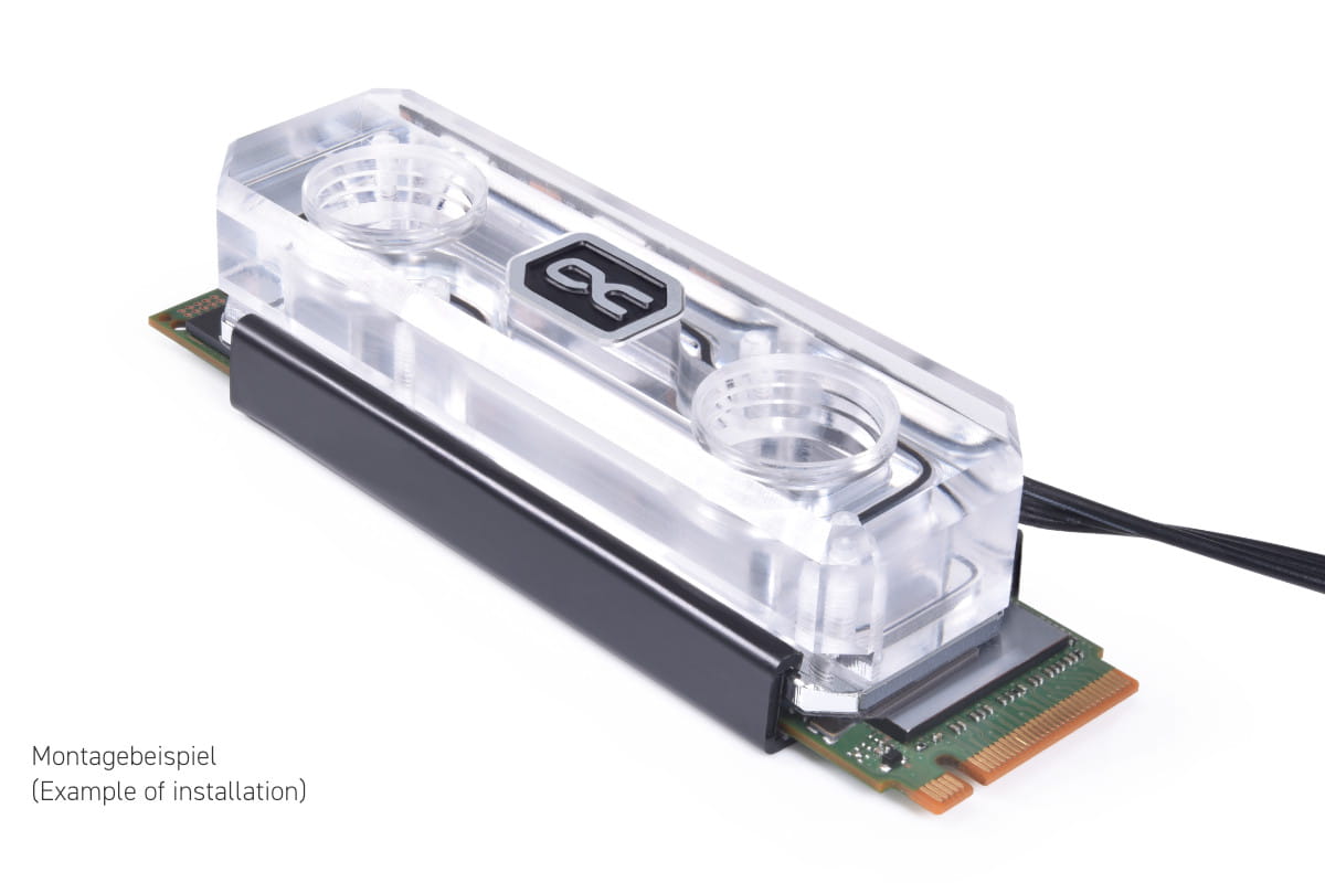 Alphacool HDX Apex Acrylic aRGB M.2 2280 SSD Cooler