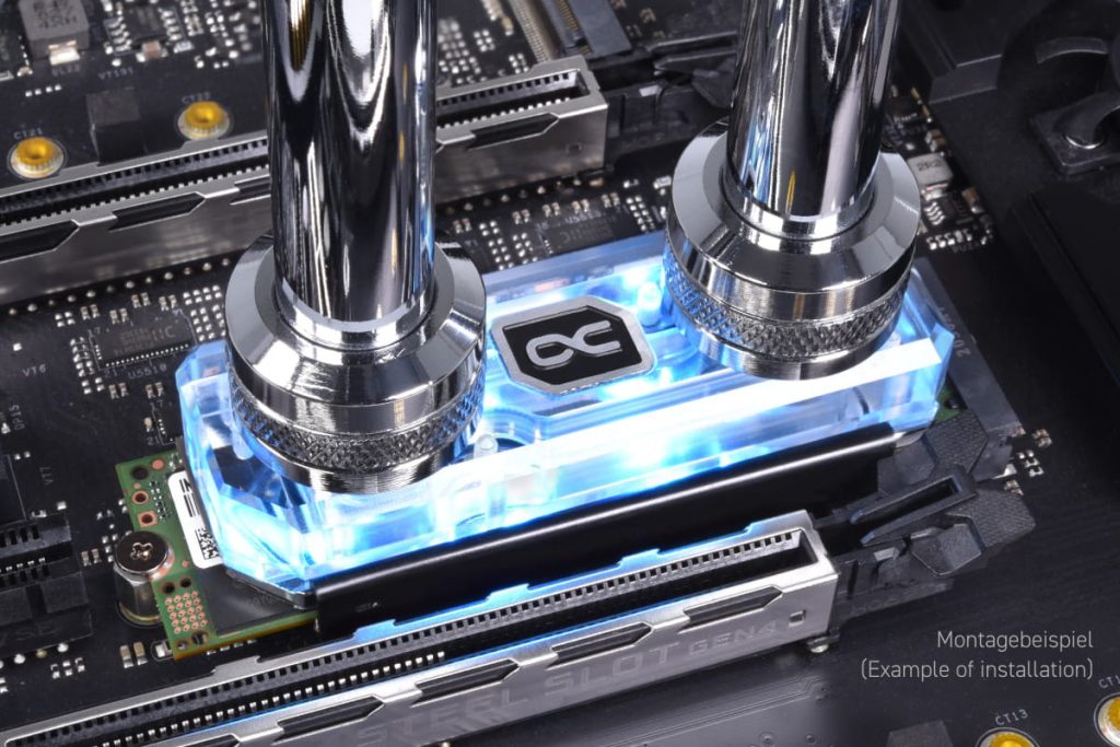 Alphacool HDX Apex Acrylic aRGB M.2 2280 SSD Cooler