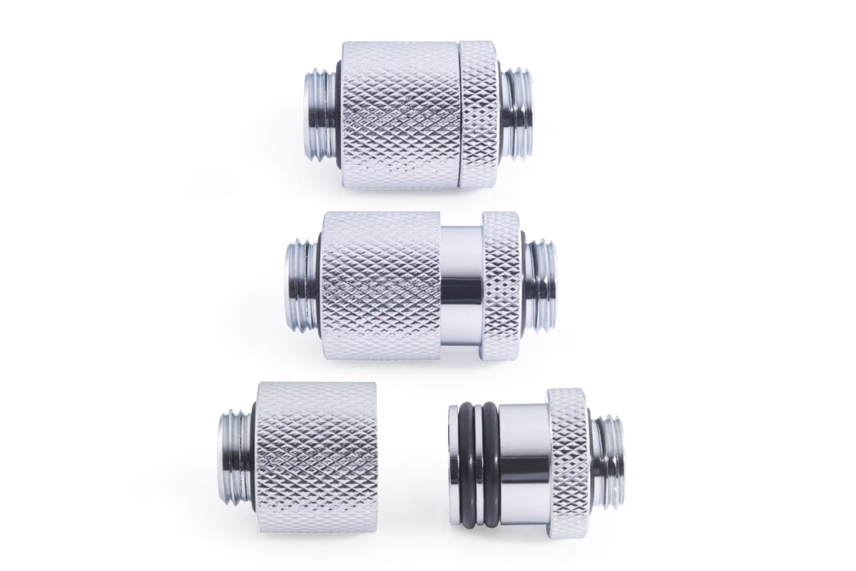 Alphacool ES D-Plug 20mm G1/4 AG to G1/4 AG - Chrome