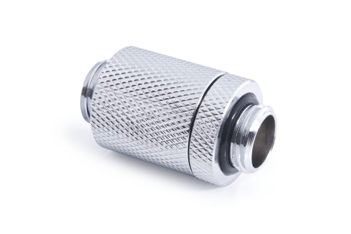 Alphacool ES D-Plug 25.5mm G1/4 AG to G1/4 AG - Chrome