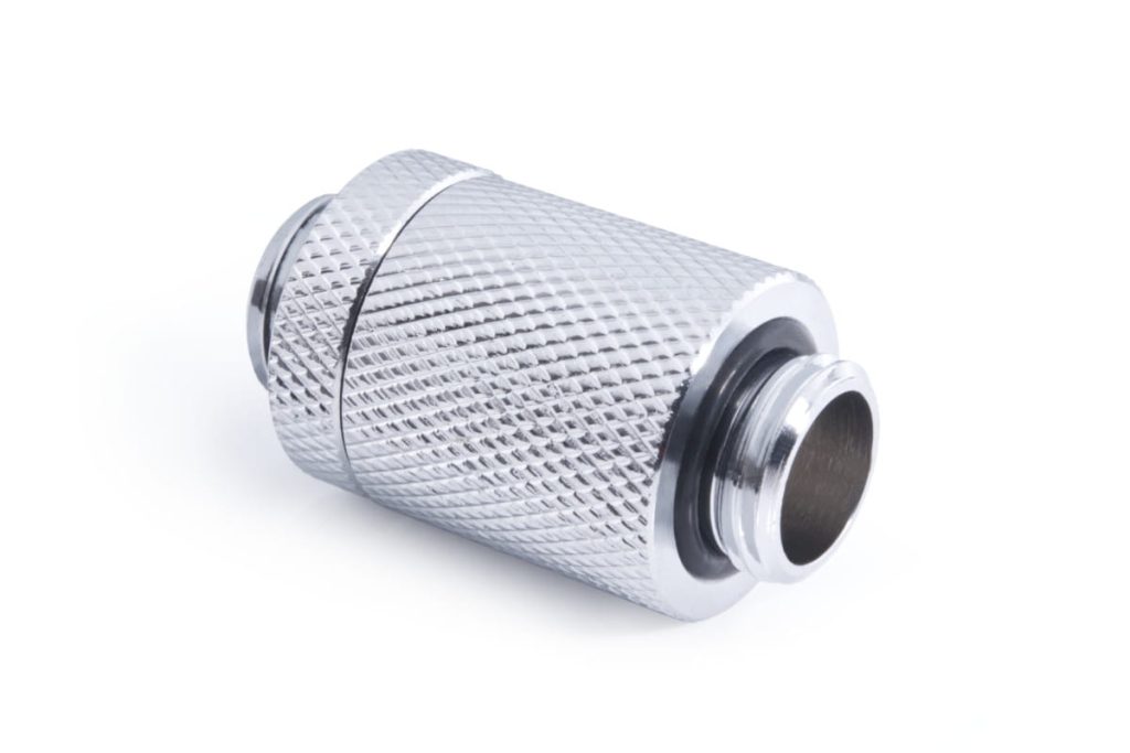 Alphacool ES D-Plug 25.5mm G1/4 AG to G1/4 AG - Chrome