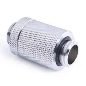 Alphacool ES D-Plug 25.5mm G1/4 AG to G1/4 AG - Chrome