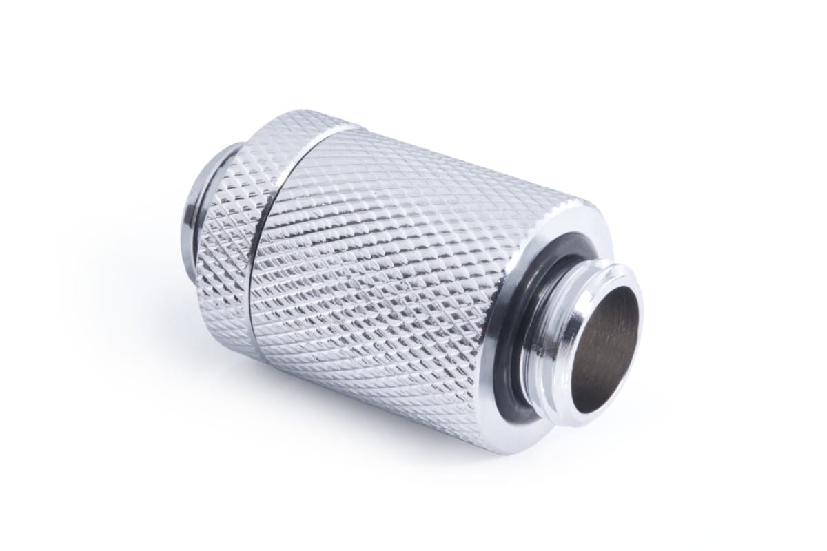 Alphacool ES D-Plug 25.5mm G1/4 AG to G1/4 AG - Chrome