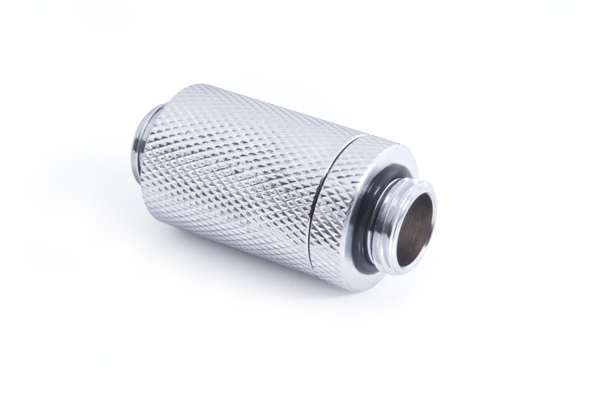 Alphacool ES D-Plug 31.5mm G1/4 AG to G1/4 AG - Chrome : image 1