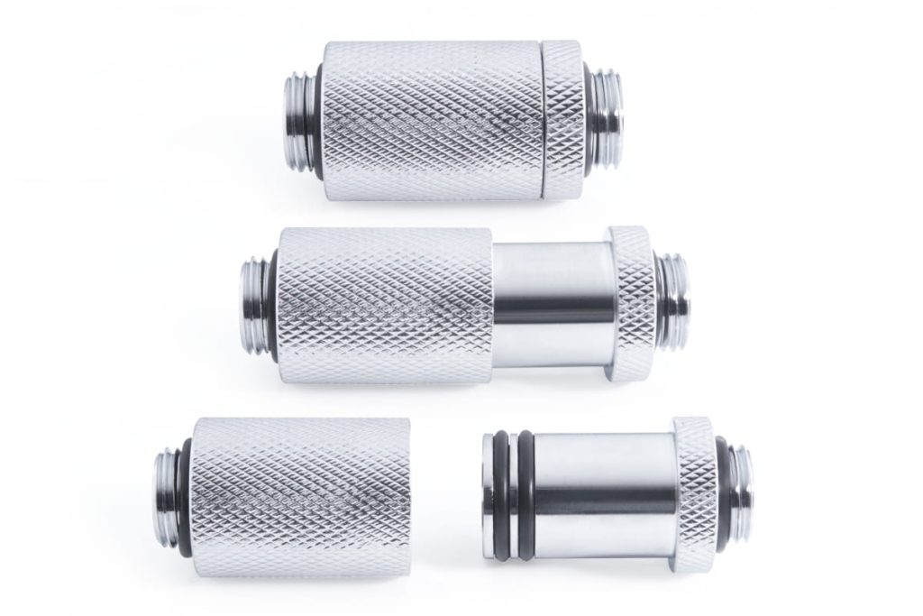 Alphacool ES D-Plug 31.5mm G1/4 AG to G1/4 AG - Chrome : image 3