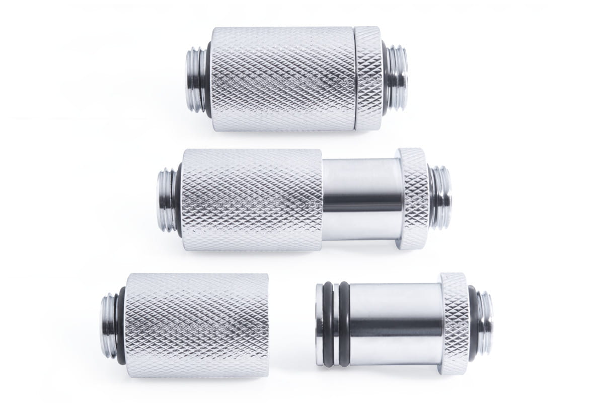 Alphacool ES D-Plug 31.5mm G1/4 AG to G1/4 AG - Chrome : image 3