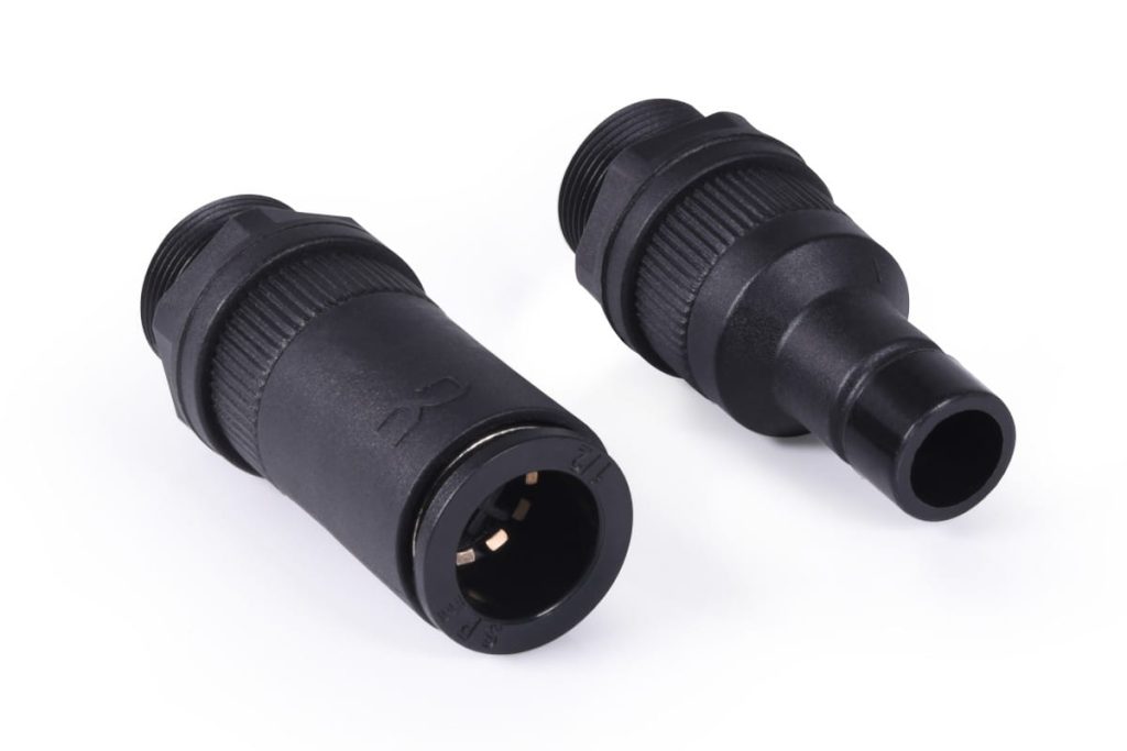 Alphacool ES quick release coupling set IG/IG - bulkhead fitting PushIn Industry
