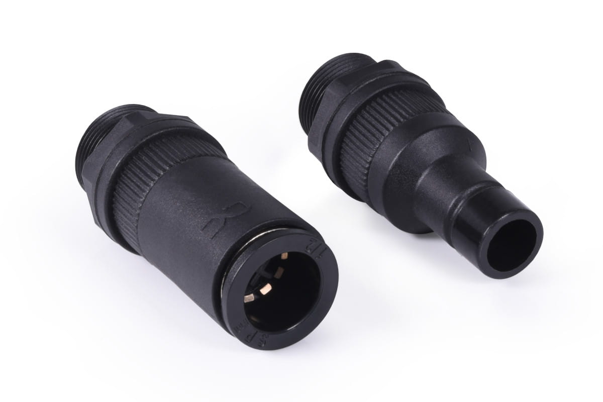 Alphacool ES quick release coupling set IG/IG - bulkhead fitting PushIn Industry