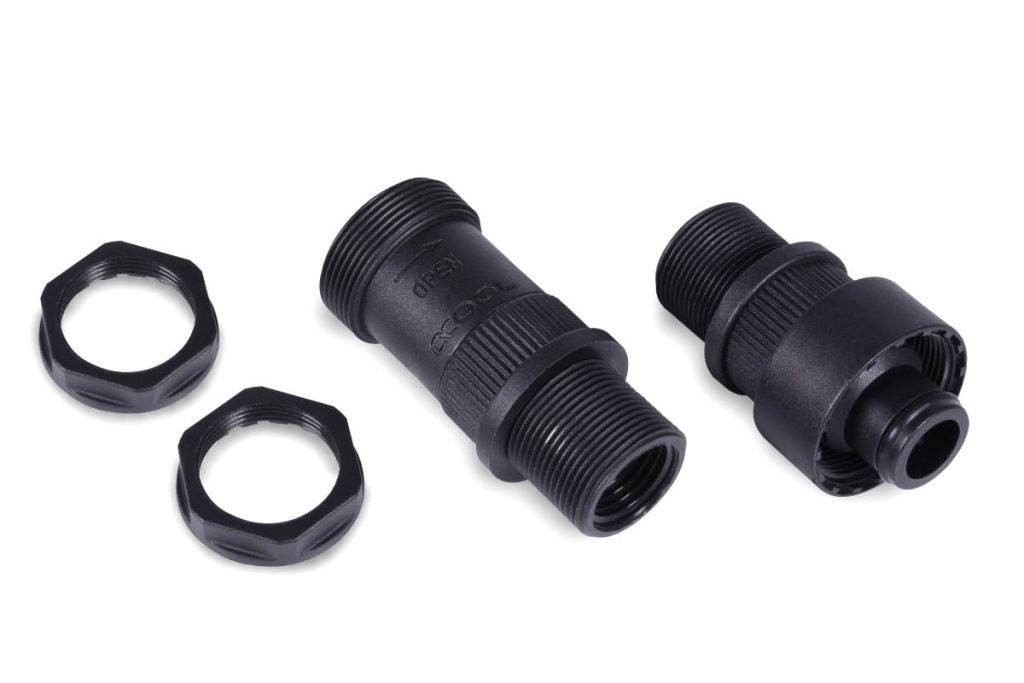 Alphacool HF quick release coupling set IG/IG - bulkhead fitting