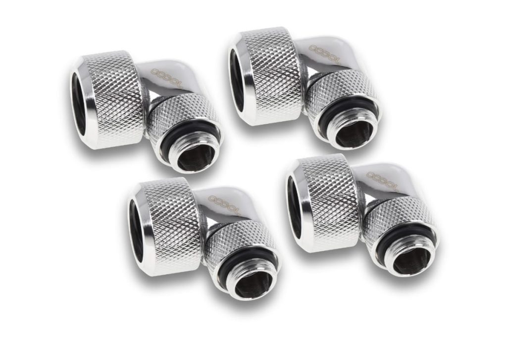 Alphacool Eiszapfen G1/4 - 16mm HardTube rotary 90 - 4pcs : image 1