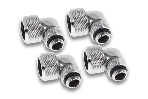 Alphacool Eiszapfen G1/4 – 16mm HardTube rotary 90 – 4pcs