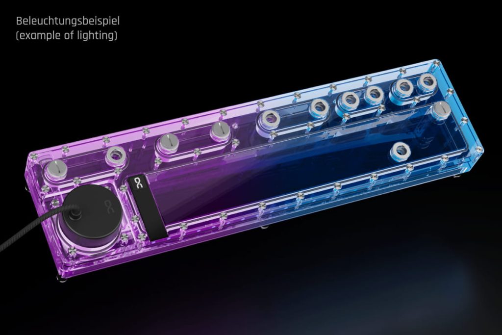 Alphacool Core Distro Plate 480 Links with VPP D5 Apex Pumpe
