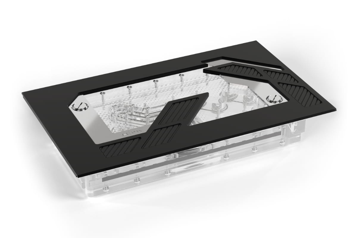 Alphacool Apex Distroplate for Dark Base Pro 901 with Apex D5 Pump - Black