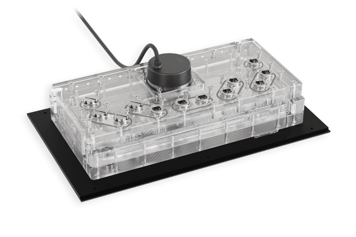 Alphacool Apex Distroplate for Dark Base Pro 901 with Apex D5 Pump - Black