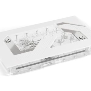 Alphacool Apex Distroplate for Dark Base Pro 901 with Apex D5 Pump - White