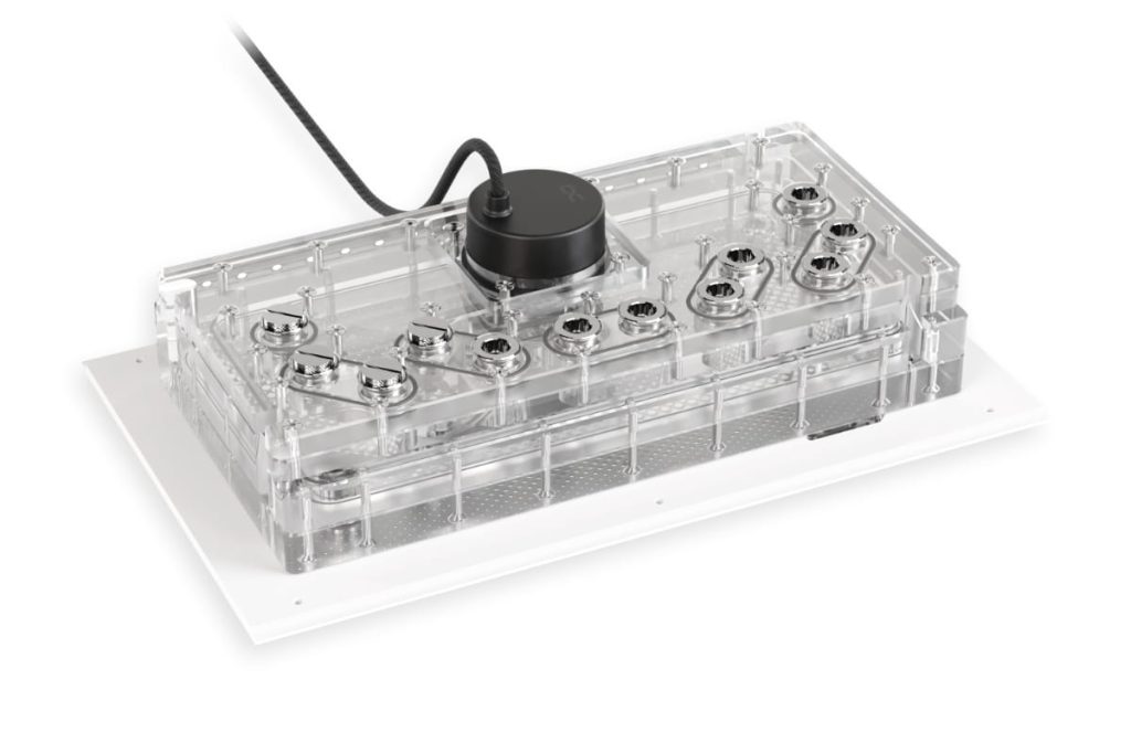 Alphacool Apex Distroplate for Dark Base Pro 901 with Apex D5 Pump - White