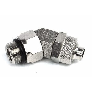 10/8mm (8x1mm) Compression Fitting G1/4 45- Rotary