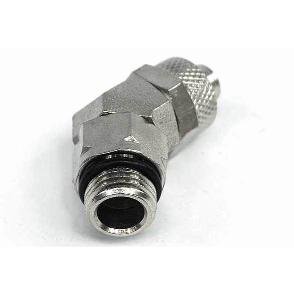 10/8mm (8x1mm) Compression Fitting G1/4 45- Rotary