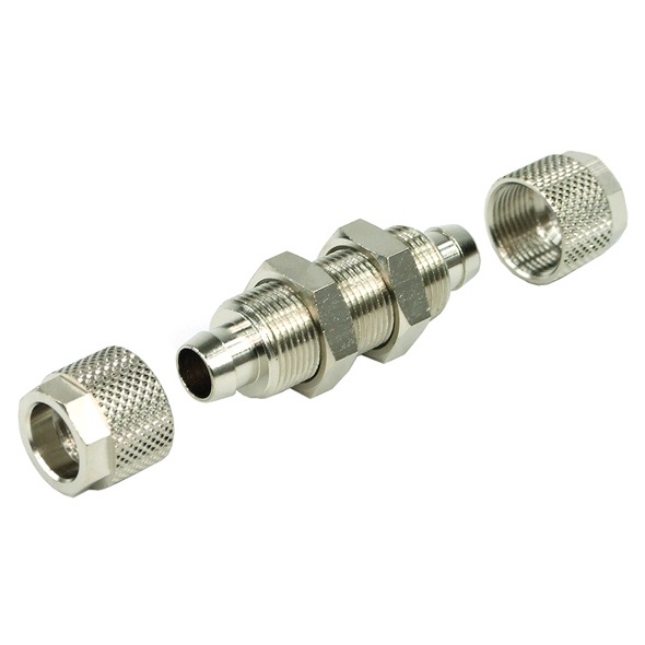 10/8mm (8x1mm) straight bulkhead fitting