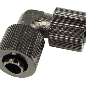 10/8mm L hose connector - compact - black nickel