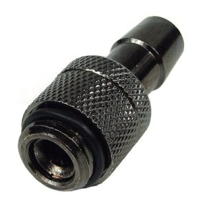 10mm (3/8) Fitting G1/4 With O-Ring (High-Flow) - Rotary - Black Nickel